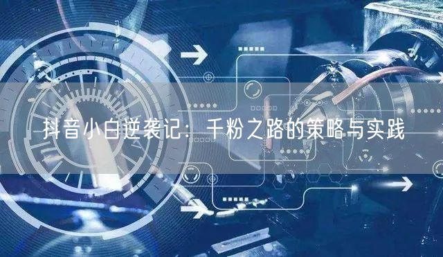 抖音小白逆袭记：千粉之路的策略与实践